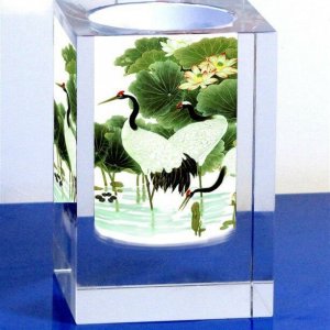 水晶笔筒